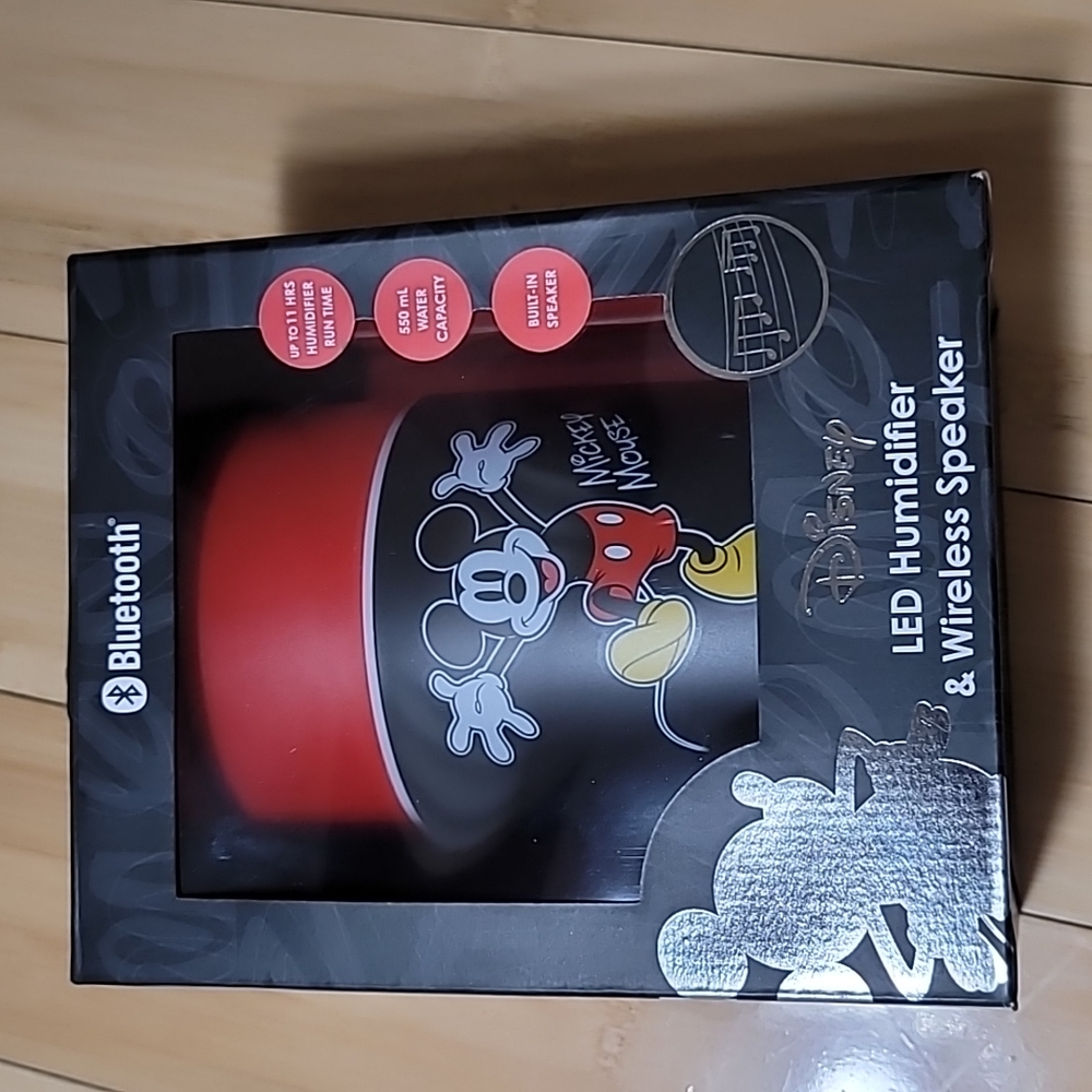 Disney Mickey Mouse LED Humidifier & wireless speaker Bluetooth